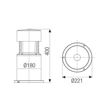 Greta big LED 16,8W 3000K